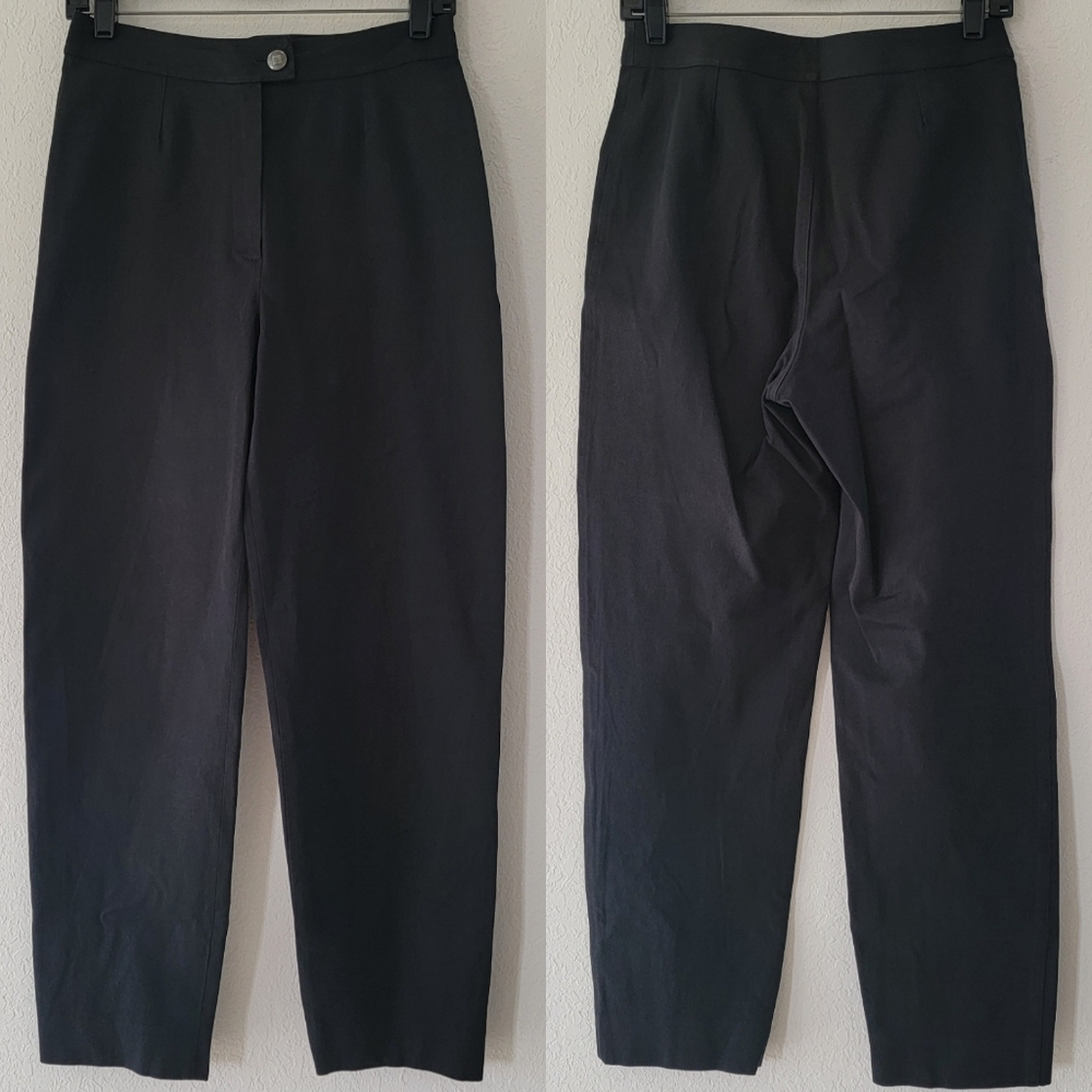 CHANEL Vintage High-Rise Trousers In Black 4.